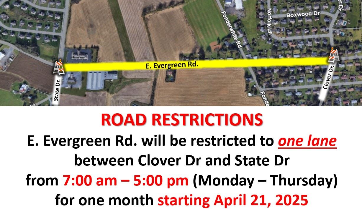 2025 - Water project road restriction2